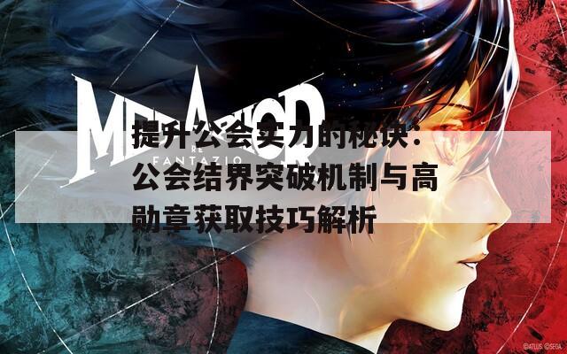提升公会实力的秘诀：公会结界突破机制与高勋章获取技巧解析