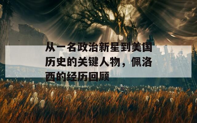 从一名政治新星到美国历史的关键人物，佩洛西的经历回顾