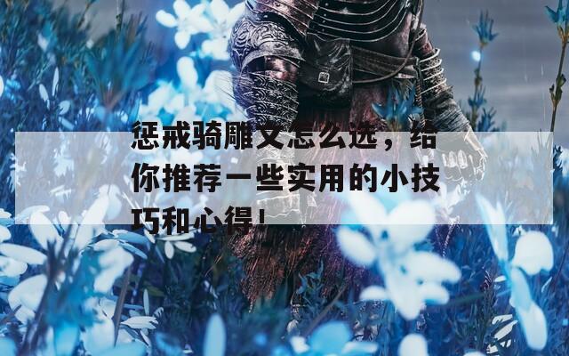 惩戒骑雕文怎么选，给你推荐一些实用的小技巧和心得！