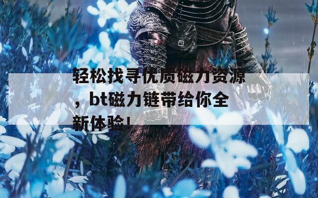 轻松找寻优质磁力资源，bt磁力链带给你全新体验！