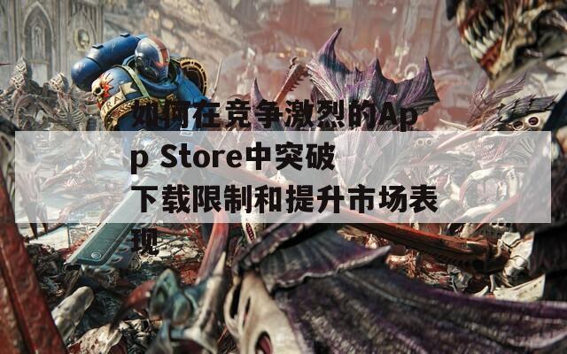 如何在竞争激烈的App Store中突破下载限制和提升市场表现