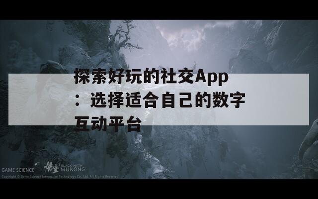 探索好玩的社交App：选择适合自己的数字互动平台