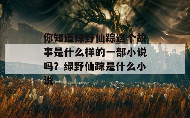 你知道绿野仙踪这个故事是什么样的一部小说吗？绿野仙踪是什么小说