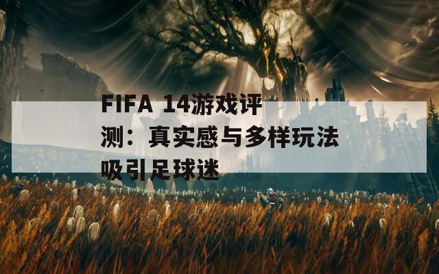 FIFA 14游戏评测：真实感与多样玩法吸引足球迷