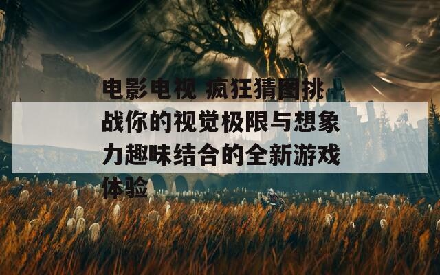 电影电视 疯狂猜图挑战你的视觉极限与想象力趣味结合的全新游戏体验