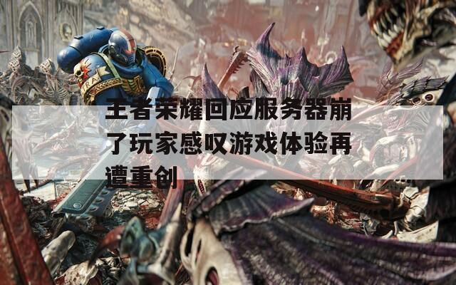 王者荣耀回应服务器崩了玩家感叹游戏体验再遭重创