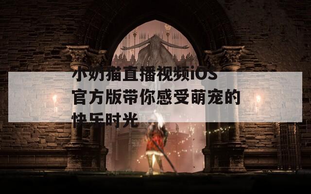 小奶猫直播视频iOS官方版带你感受萌宠的快乐时光