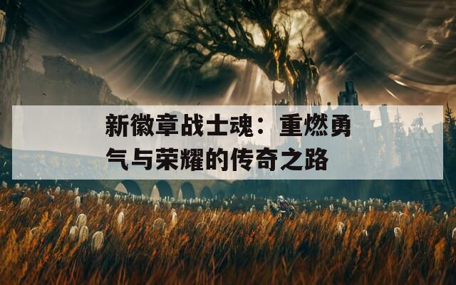 新徽章战士魂：重燃勇气与荣耀的传奇之路