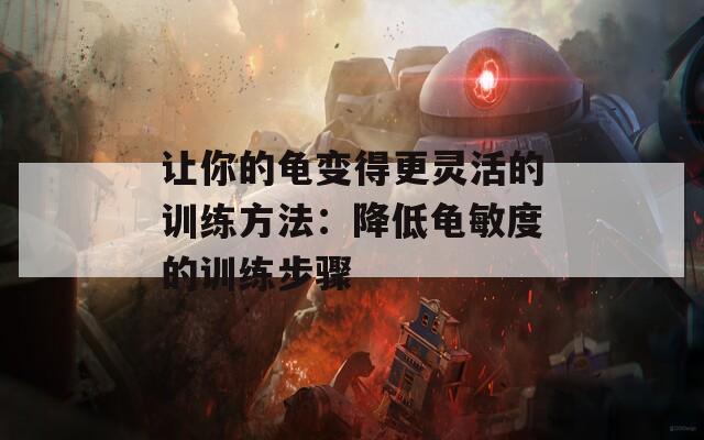 让你的龟变得更灵活的训练方法：降低龟敏度的训练步骤
