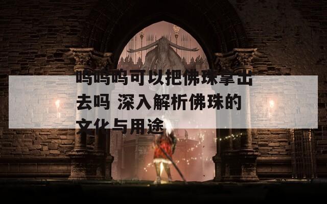 呜呜呜可以把佛珠拿出去吗 深入解析佛珠的文化与用途