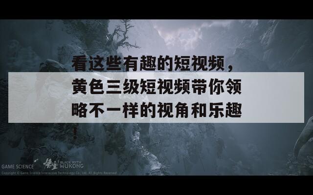 看这些有趣的短视频，黄色三级短视频带你领略不一样的视角和乐趣！