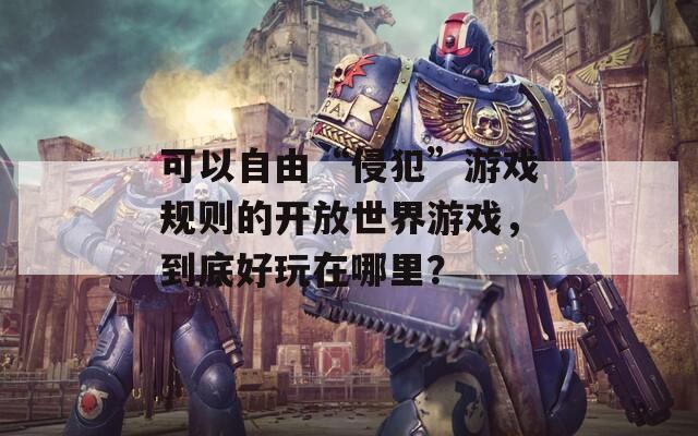 可以自由“侵犯”游戏规则的开放世界游戏，到底好玩在哪里？