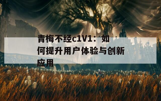 青梅不经c1V1：如何提升用户体验与创新应用
