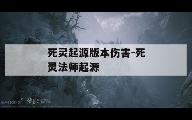 死灵起源版本伤害-死灵法师起源