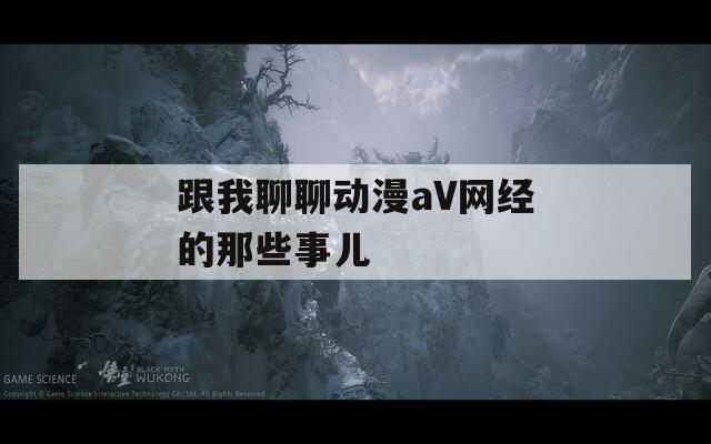 跟我聊聊动漫aV网经的那些事儿