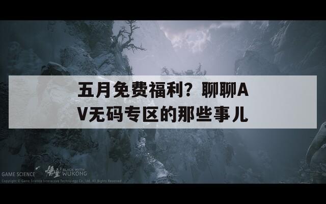 五月免费福利？聊聊AV无码专区的那些事儿