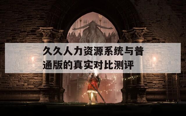 久久人力资源系统与普通版的真实对比测评