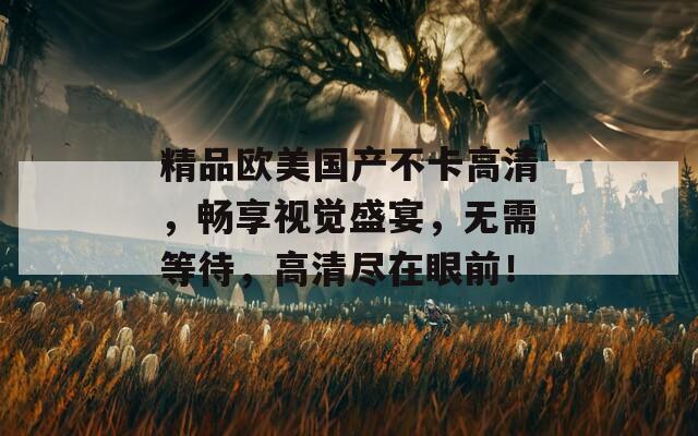 精品欧美国产不卡高清，畅享视觉盛宴，无需等待，高清尽在眼前！