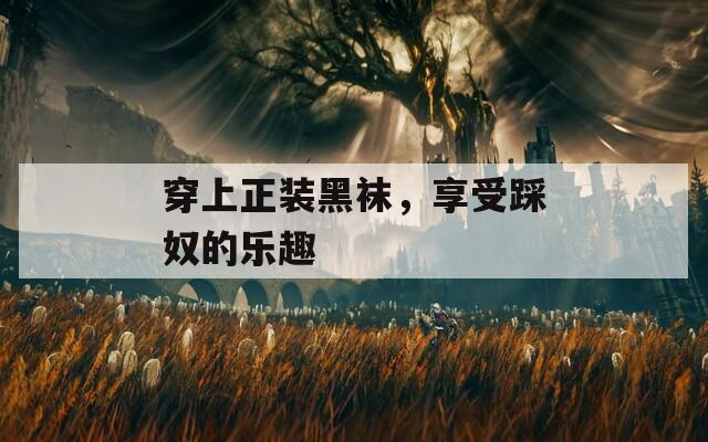 穿上正装黑袜，享受踩奴的乐趣