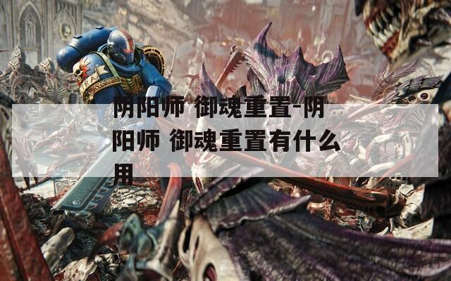 阴阳师 御魂重置-阴阳师 御魂重置有什么用