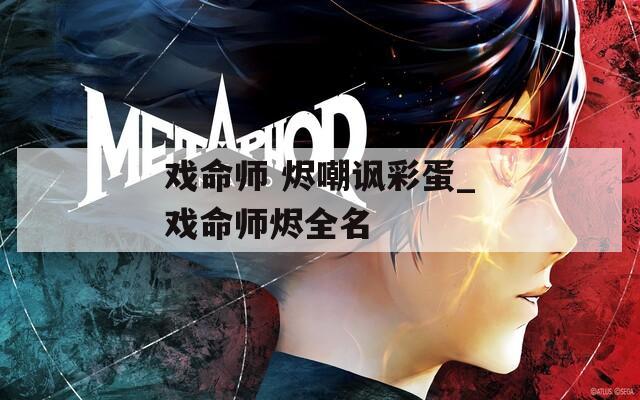 戏命师 烬嘲讽彩蛋_戏命师烬全名