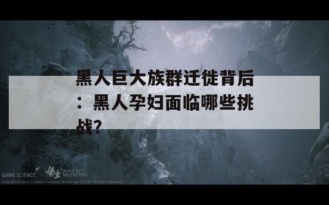 黑人巨大族群迁徙背后：黑人孕妇面临哪些挑战？
