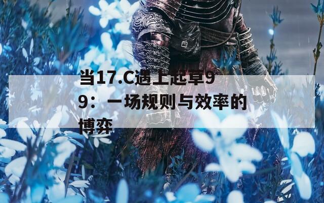 当17.C遇上起草99：一场规则与效率的博弈