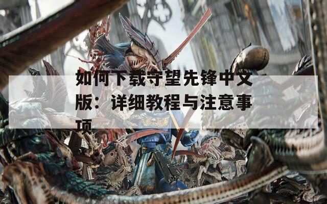 如何下载守望先锋中文版：详细教程与注意事项