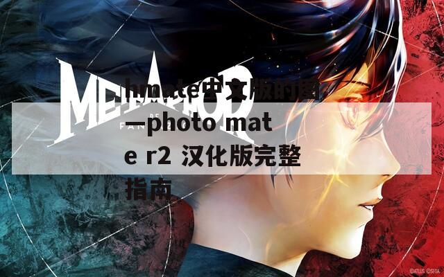 hmate中文版的图—photo mate r2 汉化版完整指南