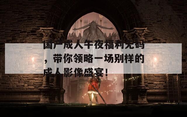国产成人午夜福利无码，带你领略一场别样的成人影像盛宴！