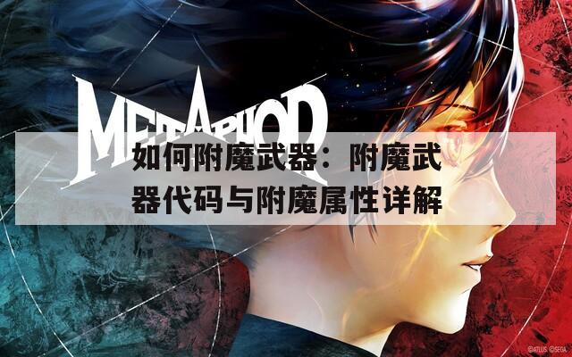 如何附魔武器：附魔武器代码与附魔属性详解