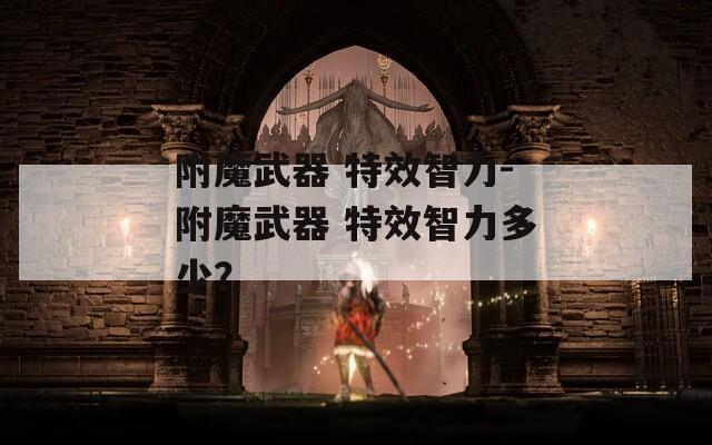 附魔武器 特效智力-附魔武器 特效智力多少？