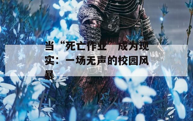 当“死亡作业”成为现实：一场无声的校园风暴