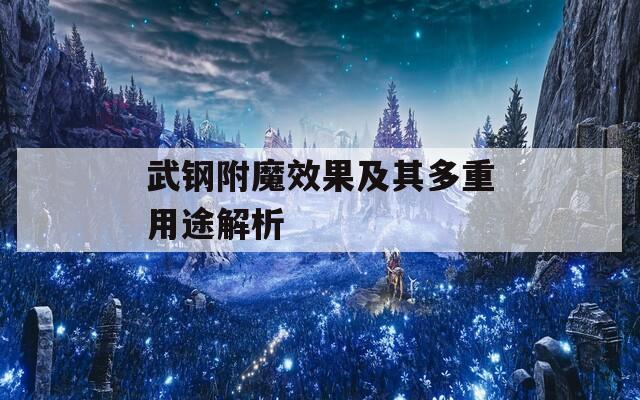 武钢附魔效果及其多重用途解析