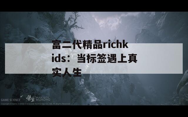 富二代精品richkids：当标签遇上真实人生