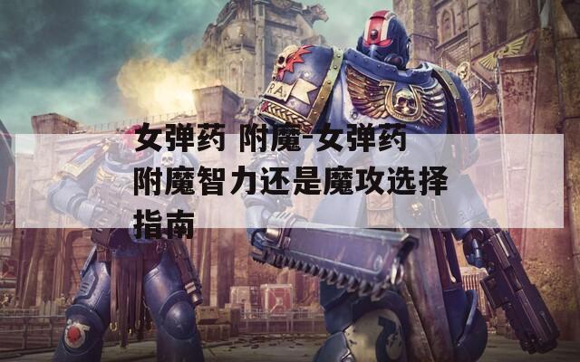 女弹药 附魔-女弹药附魔智力还是魔攻选择指南