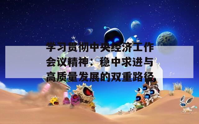 学习贯彻中央经济工作会议精神：稳中求进与高质量发展的双重路径