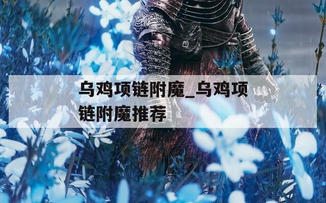 乌鸡项链附魔_乌鸡项链附魔推荐