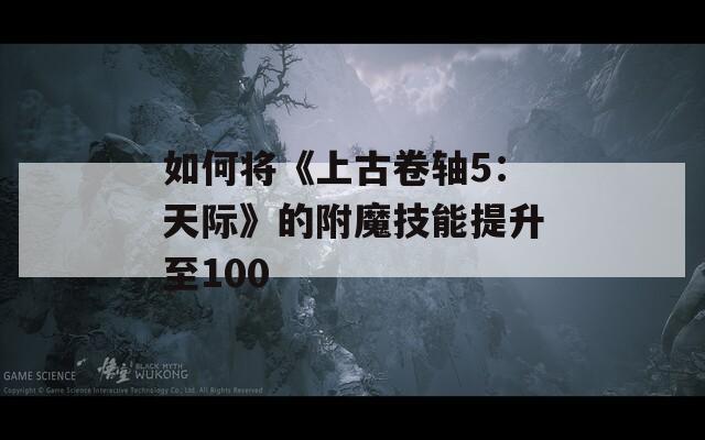 如何将《上古卷轴5：天际》的附魔技能提升至100