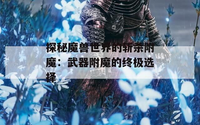 探秘魔兽世界的斩杀附魔：武器附魔的终极选择