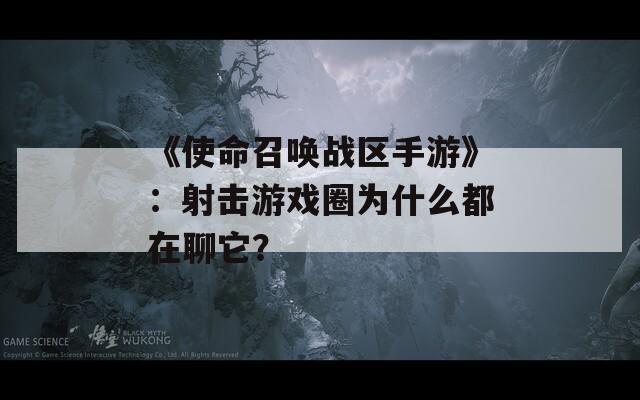 《使命召唤战区手游》：射击游戏圈为什么都在聊它？