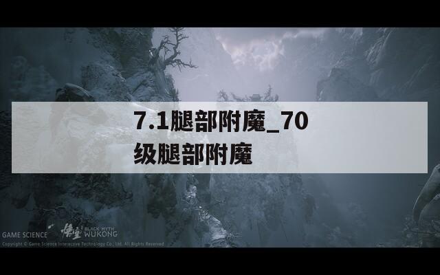 7.1腿部附魔_70级腿部附魔