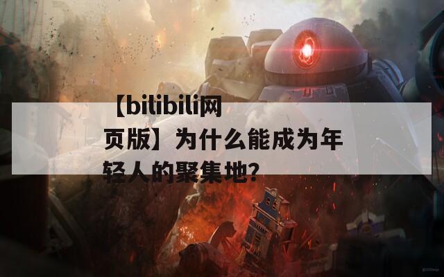 【bilibili网页版】为什么能成为年轻人的聚集地？