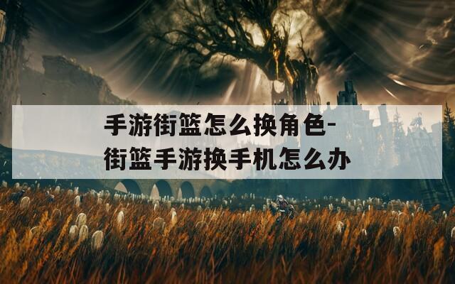 手游街篮怎么换角色-街篮手游换手机怎么办