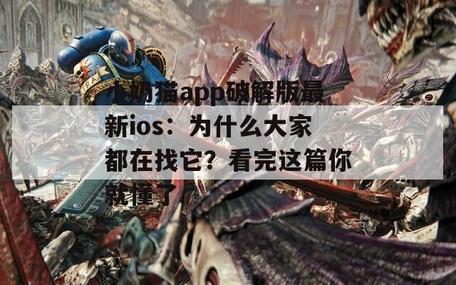 小奶猫app破解版最新ios：为什么大家都在找它？看完这篇你就懂了
