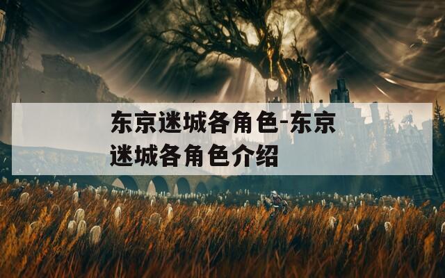 东京迷城各角色-东京迷城各角色介绍