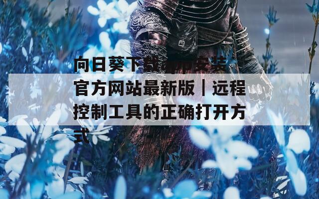 向日葵下载app安装官方网站最新版｜远程控制工具的正确打开方式