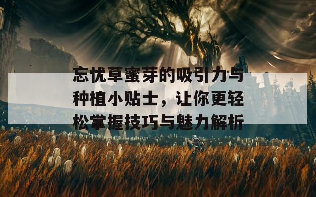 忘忧草蜜芽的吸引力与种植小贴士，让你更轻松掌握技巧与魅力解析