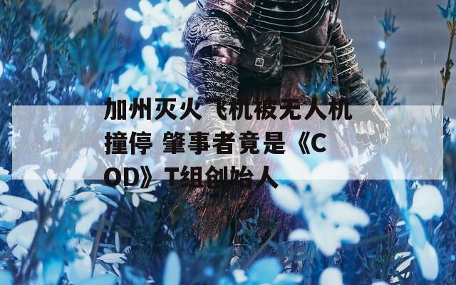 加州灭火飞机被无人机撞停 肇事者竟是《COD》T组创始人