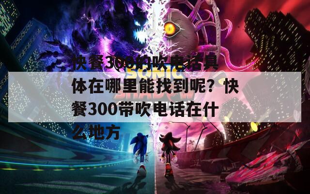 快餐300的吹电话具体在哪里能找到呢？快餐300带吹电话在什么地方
